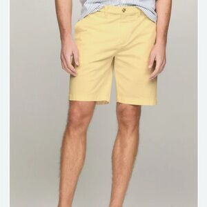 Pro Tour Men's Yellow Golf Shorts Size 32 Flat Front Lightweight Classic Summer